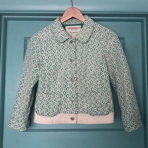 Anthro lace overlay jacket